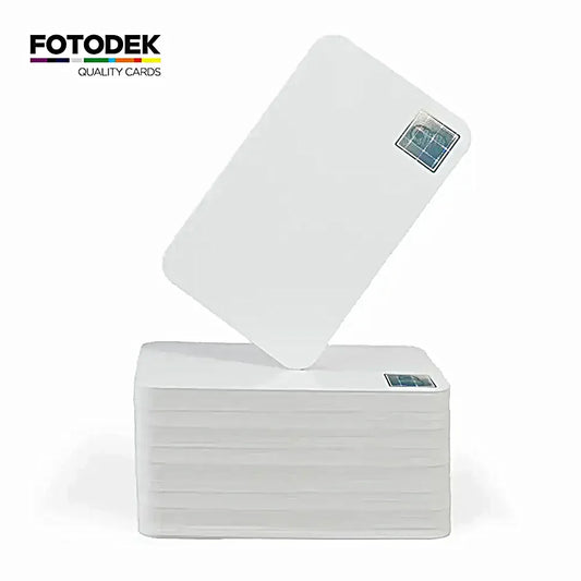 Valkoiset PVC-kortit - hologrammikuvake