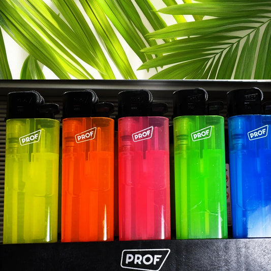 BAHAMAS -Läpinäkyvä fluoresoiva sytytin NEON