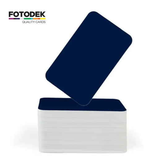 Yönsininen/valkoinen PVC-kortit