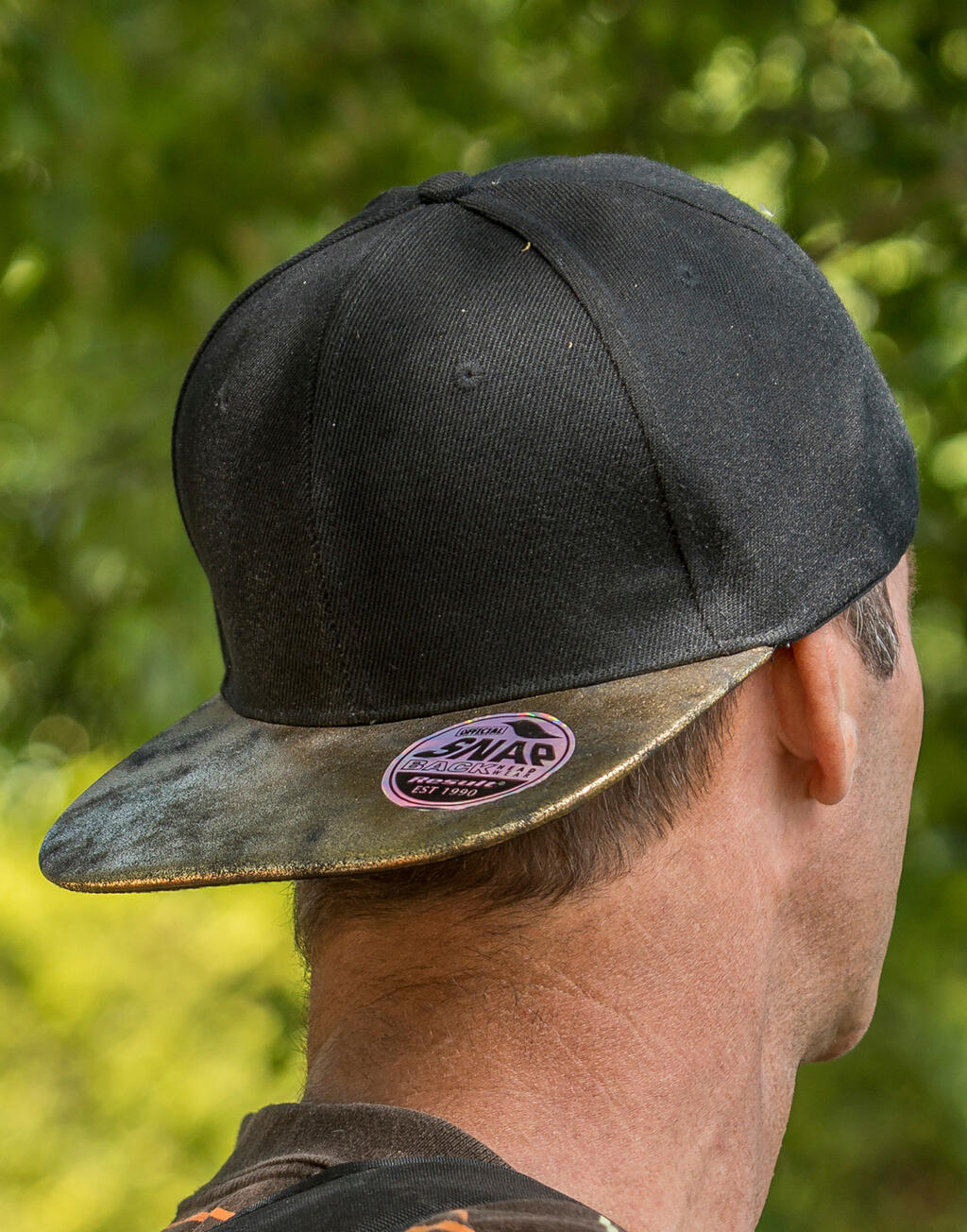 Bronx Glitter Flat Peak Snapback Cap