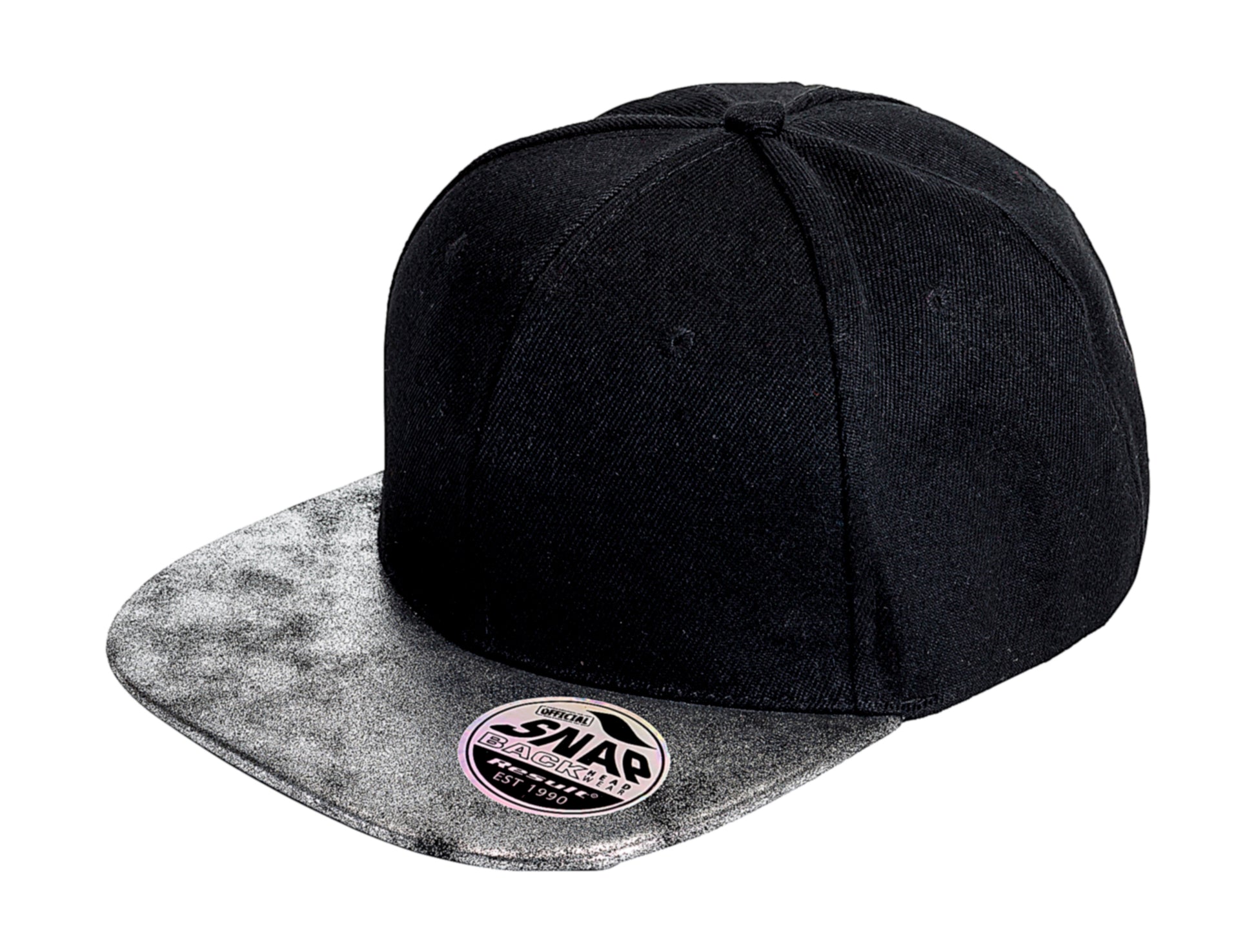 Bronx Glitter Flat Peak Snapback Cap