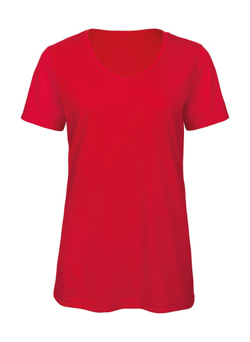 B&C BE INSPIRED Women´s V-Neck Triblend T-Shirt Yksi väri
