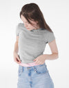 Women`s Micro Rib Baby Tee
