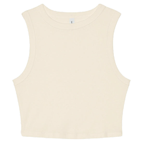 Women`s Micro Rib Muscle Crop Tank
