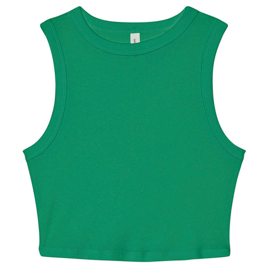 Women`s Micro Rib Muscle Crop Tank