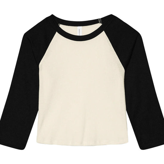 Women`s Micro Rib 3/4 Raglan Baby Tee