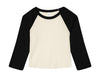 Women`s Micro Rib 3/4 Raglan Baby Tee