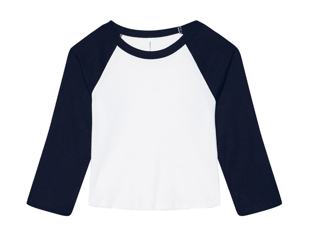 Women`s Micro Rib 3/4 Raglan Baby Tee