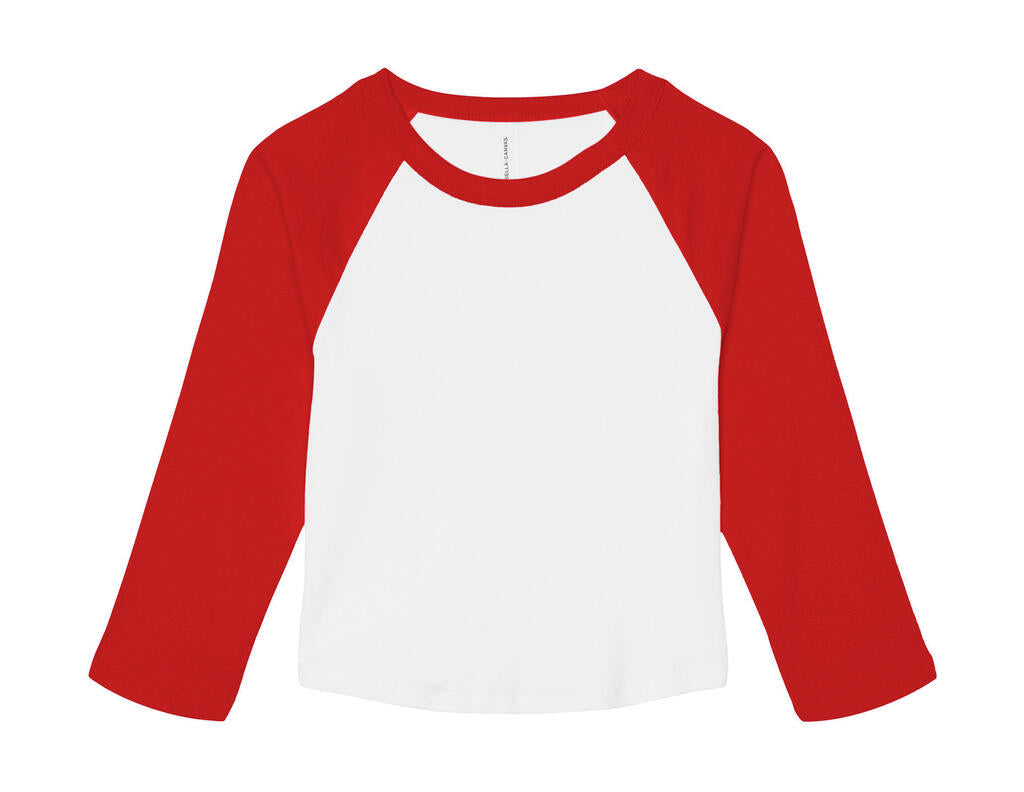 Women`s Micro Rib 3/4 Raglan Baby Tee