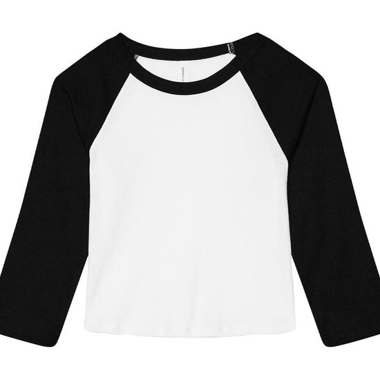 Women`s Micro Rib 3/4 Raglan Baby Tee
