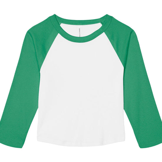 Women`s Micro Rib 3/4 Raglan Baby Tee