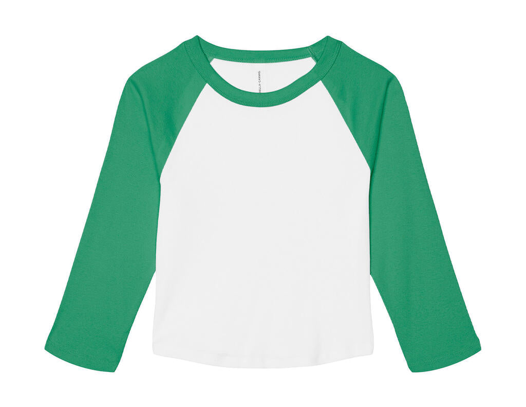 Women`s Micro Rib 3/4 Raglan Baby Tee