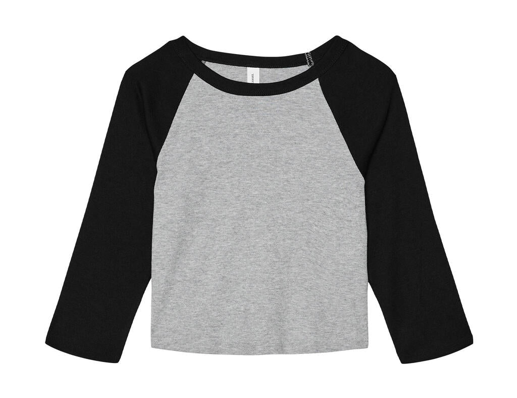 Women`s Micro Rib 3/4 Raglan Baby Tee