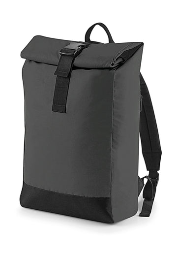 BagBase Reflective Roll-Top Backpack
