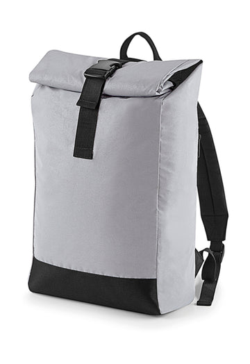 BagBase Reflective Roll-Top Backpack