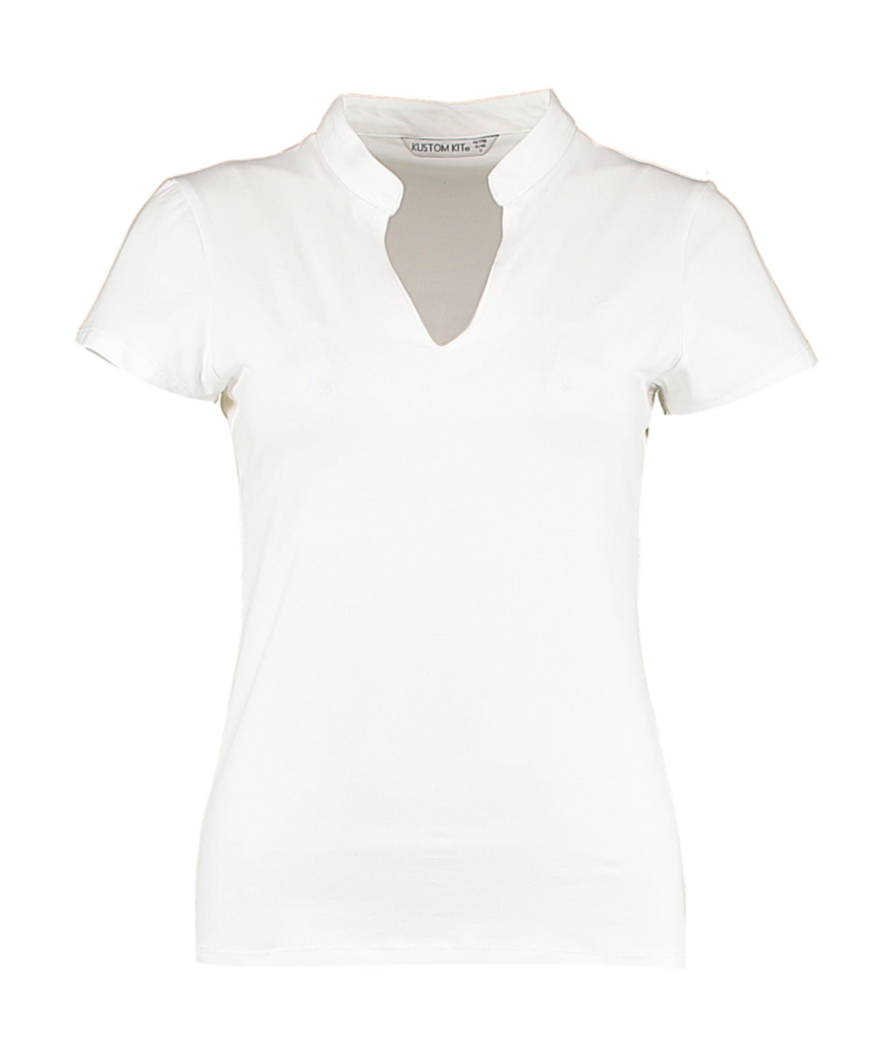 Kustom Kit Women`s Regular Fit Mandarin Collar Top