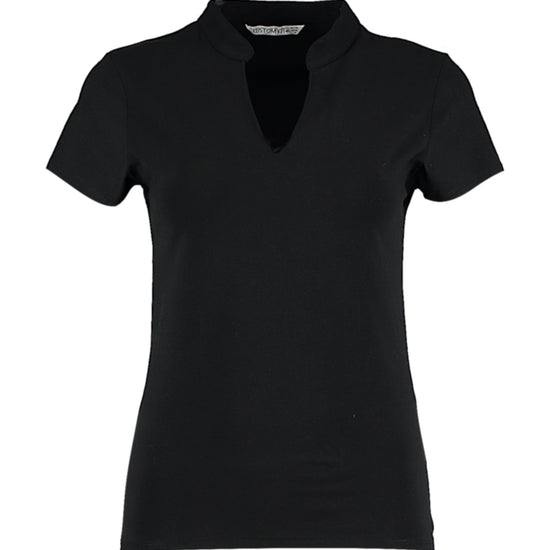 Kustom Kit Women`s Regular Fit Mandarin Collar Top