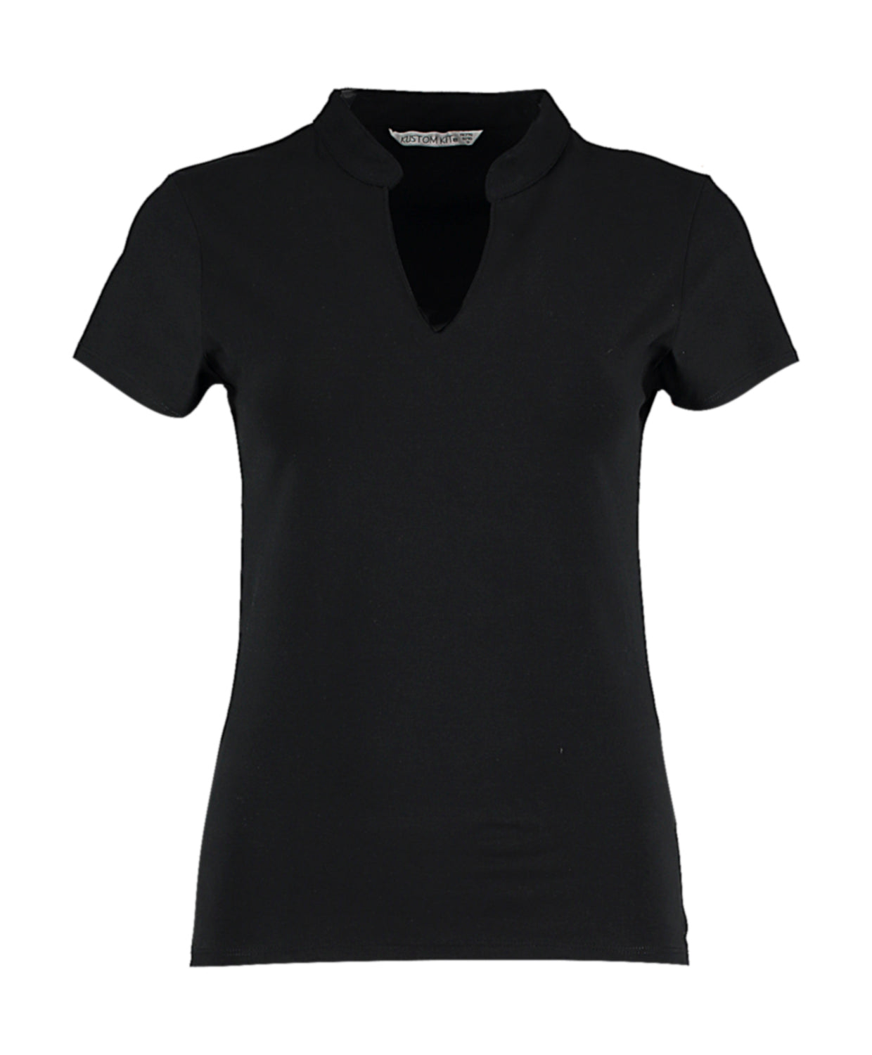 Kustom Kit Women`s Regular Fit Mandarin Collar Top