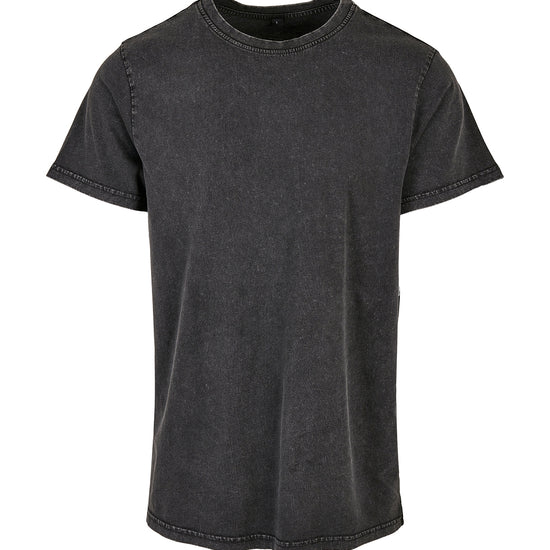 Acid Washed Round Neck Tee