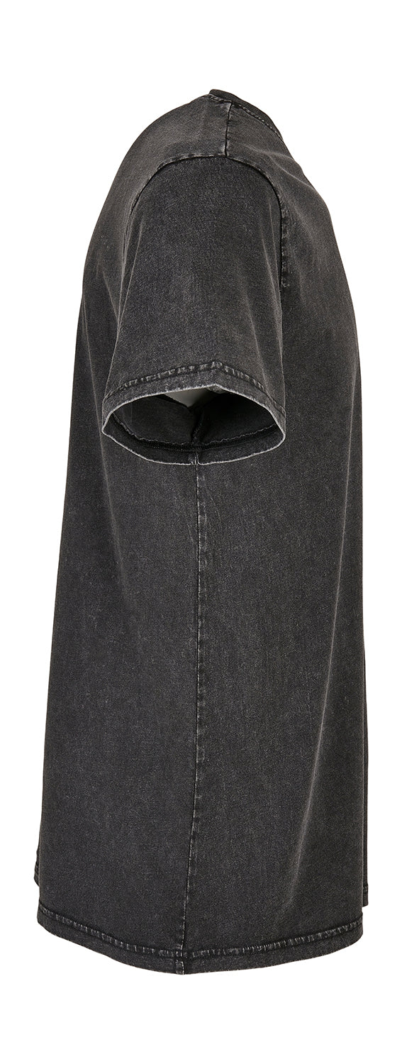 Acid Washed Round Neck Tee