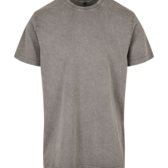 Acid Washed Round Neck Tee