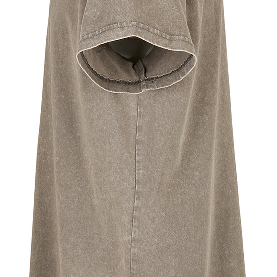 Acid Washed Round Neck Tee