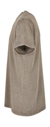 Acid Washed Round Neck Tee