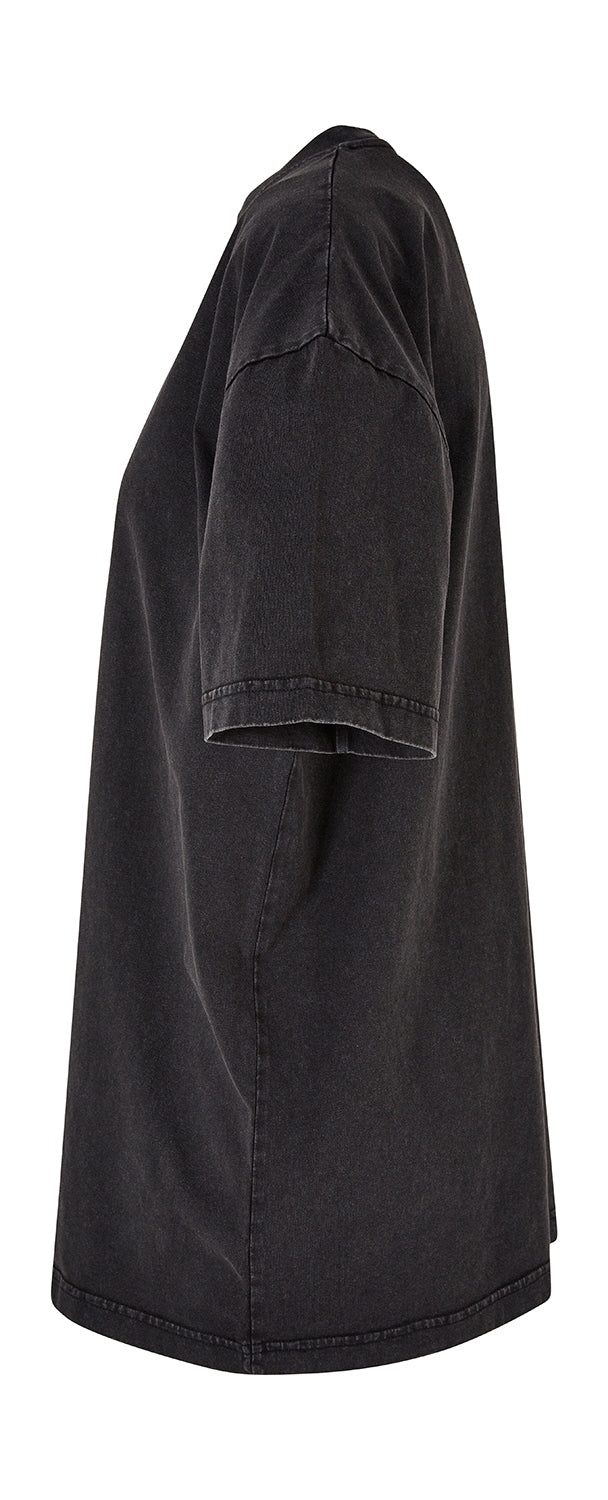 Ladies Oversized Acid Wash
