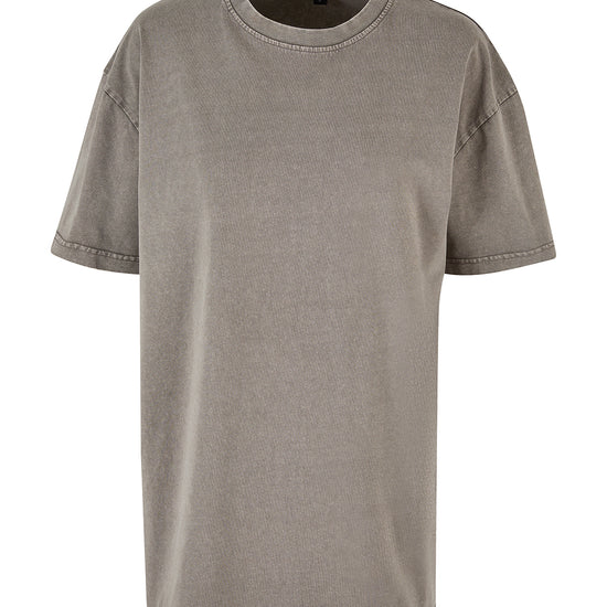 Ladies Oversized Acid Wash
