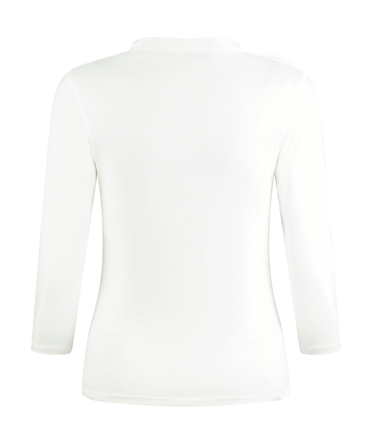 Kustom Kit Regular Fit Mandarin Collar Top 3/4 Sleeve