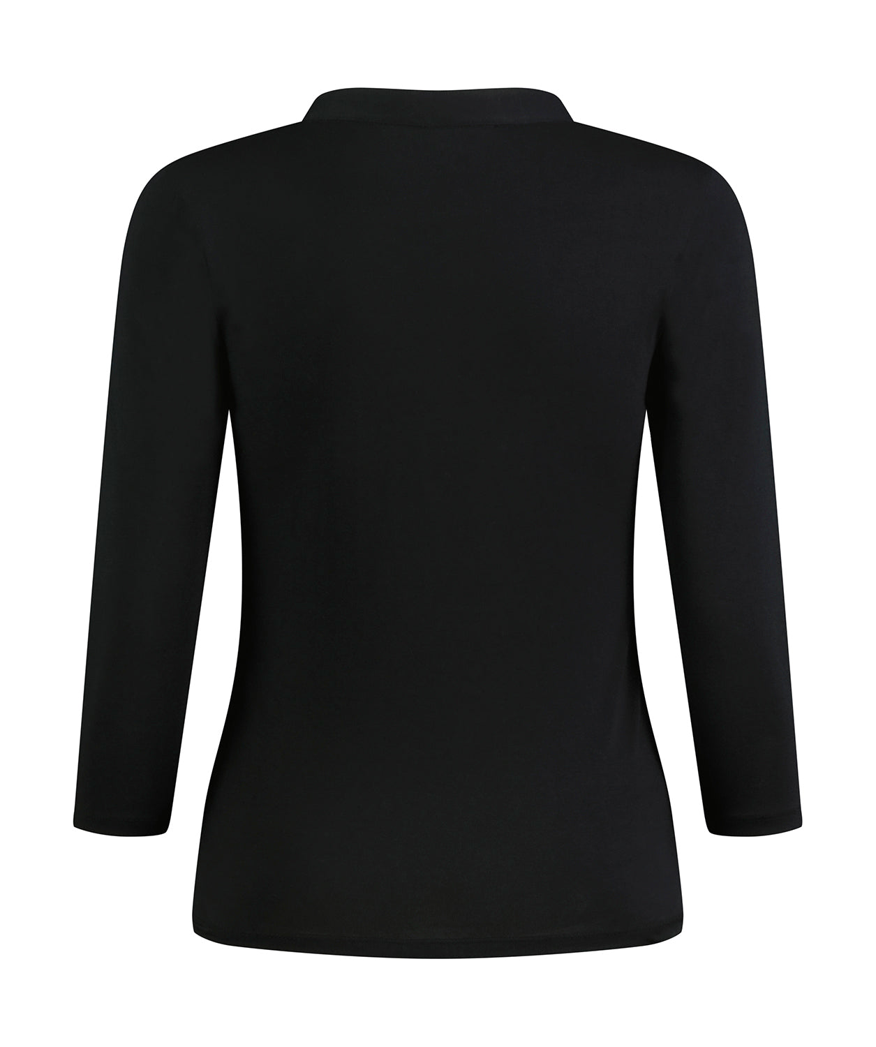 Kustom Kit Regular Fit Mandarin Collar Top 3/4 Sleeve