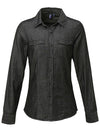 Premier Workwear Women´s Jeans Stitch Denim Shirt  --PW322