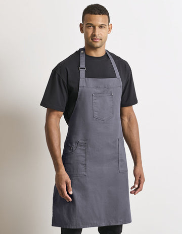 Premier Workwear Cotton Chino Bib Apron  --PW132
