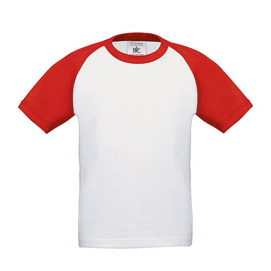 B&C BE INSPIRED Kids´ T-Shirt Base-Ball Yksi väri