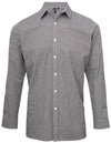 Premier Workwear Men´s Microcheck (Gingham) Long Sleeve Cotton Shirt  --PW220