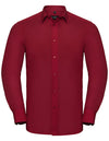 Russell Collection Men´s L/S Poly-Cotton Easy Care Tailored Poplin Shirt  -R-924M-0