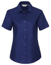 Russell Collection Ladies´ Short Sleeve Easy Care Oxford Shirt  -R-933F-0