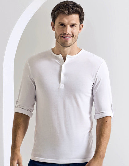 Premier Workwear Men´s Long-John Roll Sleeve Tee  --PW218