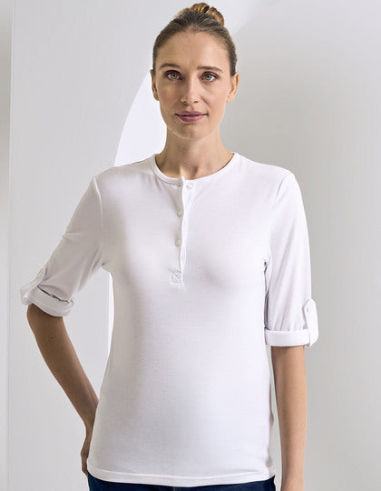 Premier Workwear Women´s Long-John Roll Sleeve Tee  --PW318
