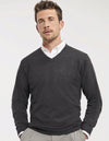 Russell Collection Men´s V-Neck Knitted Pullover -R-710M-0