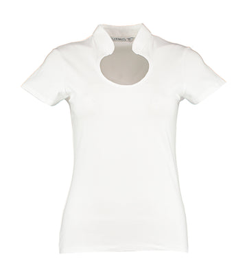 Kustom Kit Women`s Regular Fit Keyhole Neck Top