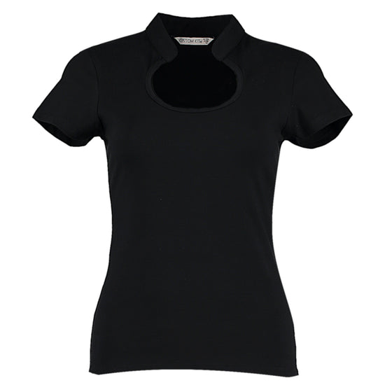 Kustom Kit Women`s Regular Fit Keyhole Neck Top