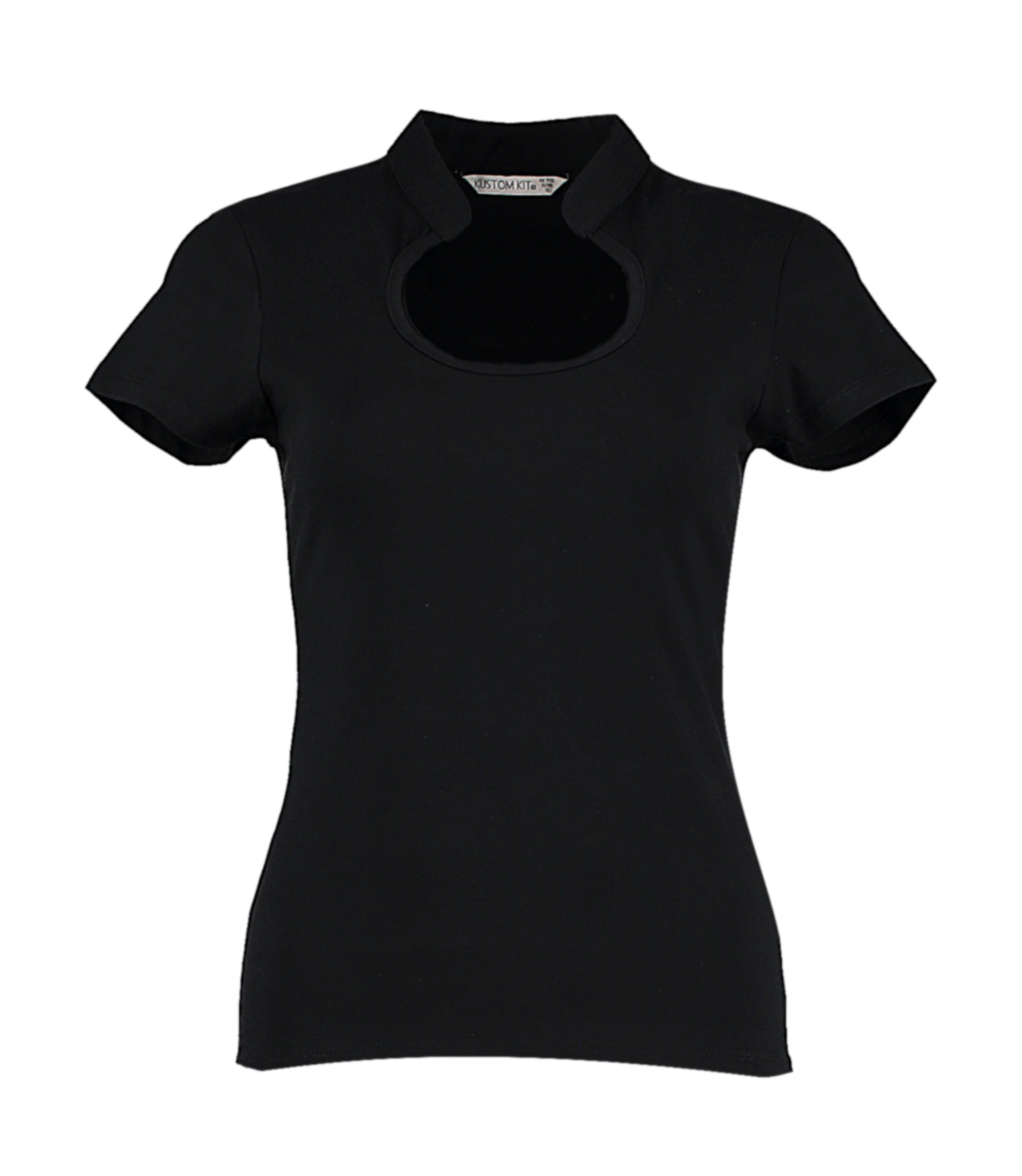 Kustom Kit Women`s Regular Fit Keyhole Neck Top