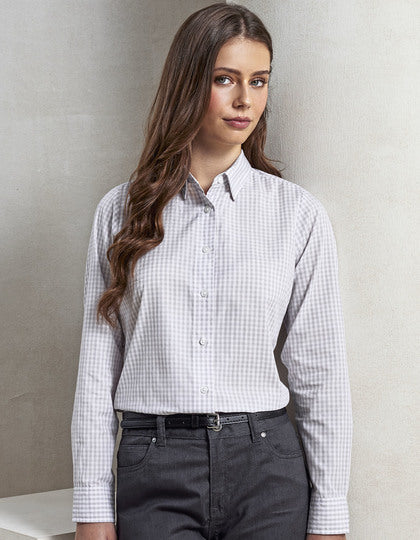 Premier Workwear Women´s Maxton Check Long Sleeve Shirt --PW352