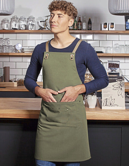 Karlowsky Bib Apron Urban-Nature With Cross Straps And Big Pocket   --K120                                               ä*Y120