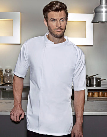 Karlowsky Long-Sleeve Throw-Over Chef Shirt Basic   --KY121