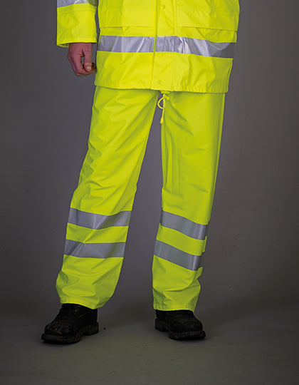 YOKO Hi-Vis Soft Flex Breathable Rain Trousers HVS451