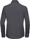 Russell Collection Naisten kauluspaita pitkähihainen polycotton popliini Classic (934F)