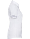 Russell Collection Ladies´ Short Sleeve Herringbone Shirt  -R-963F-0