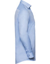 Russell Collection Men´s L/S Tailored Contrast Herringbone Shirt  -R-964M-0